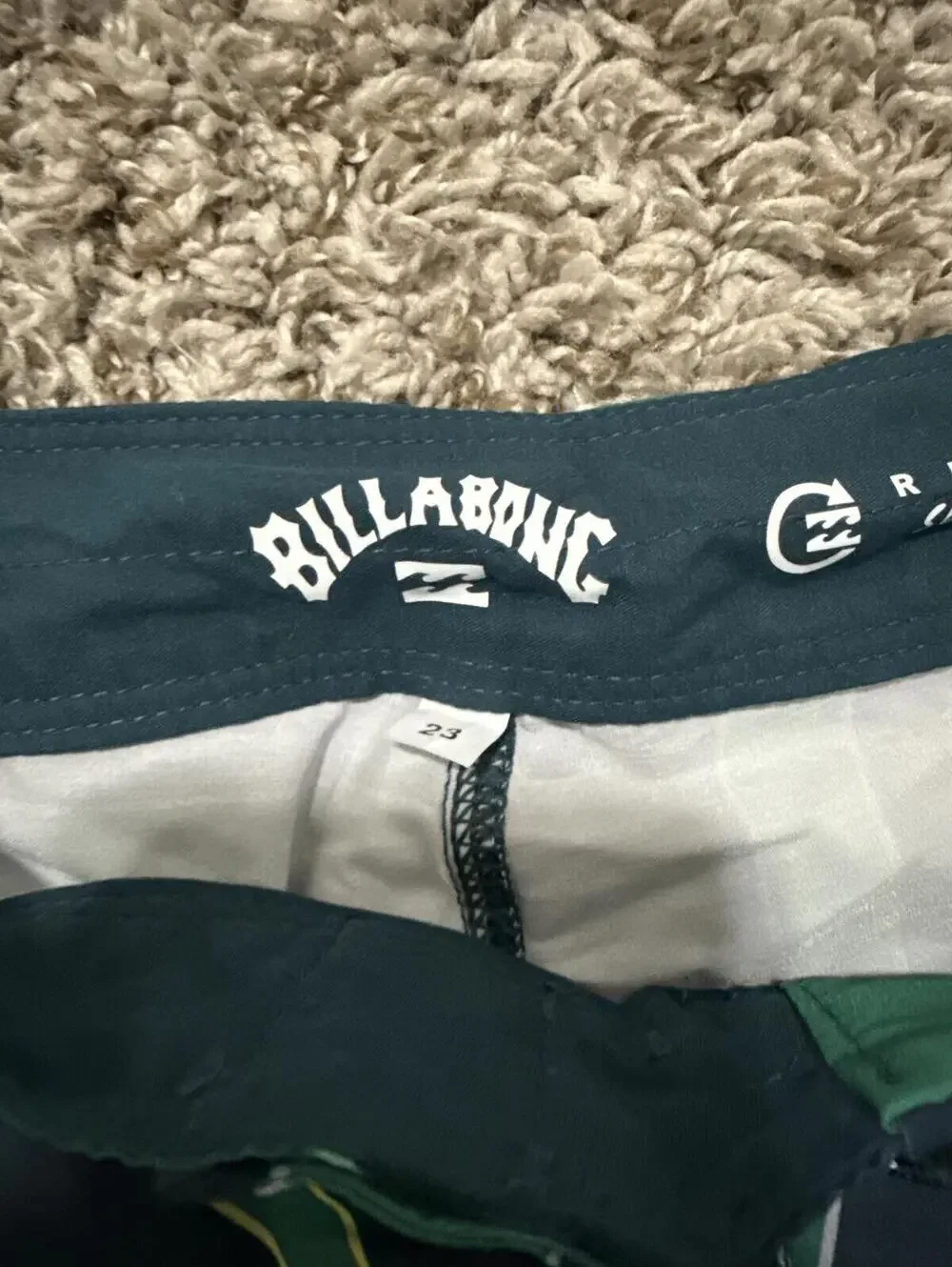 Billabong Bold Green Board Shorts - Boys Size 23